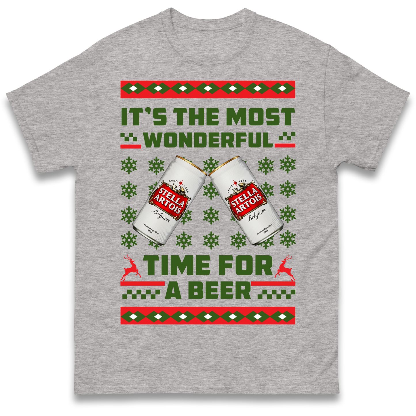 Its The Most Wonderful Time for A Beer Stella Christmas T Shirt