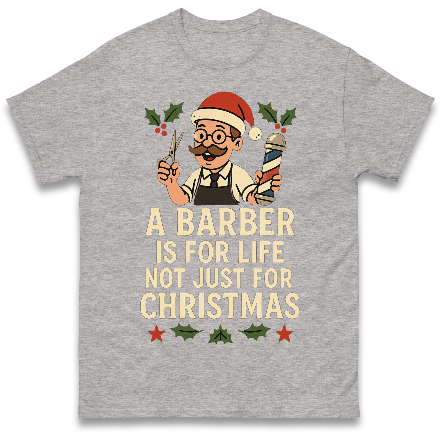 Barber Christmas T Shirt