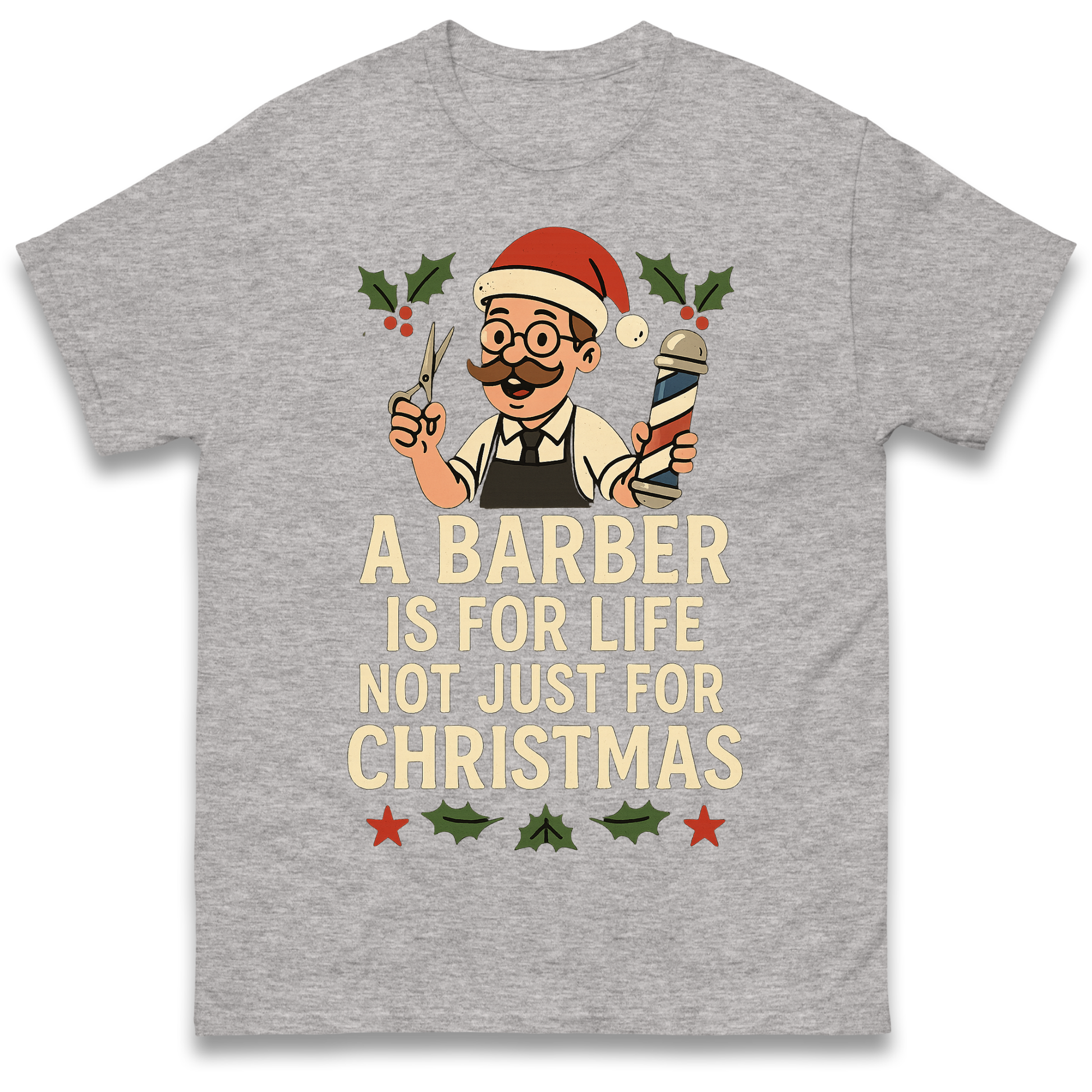 Barber Christmas T Shirt