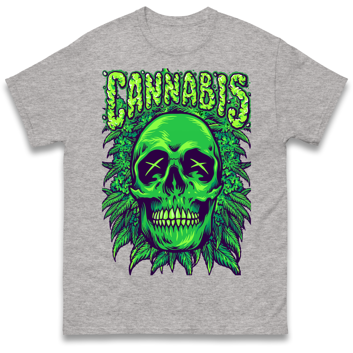 Cannabis Skull T Shirt