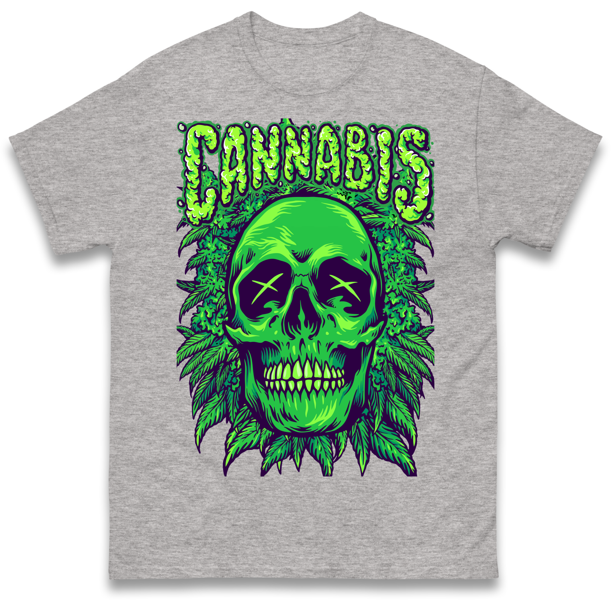 Cannabis Skull T Shirt