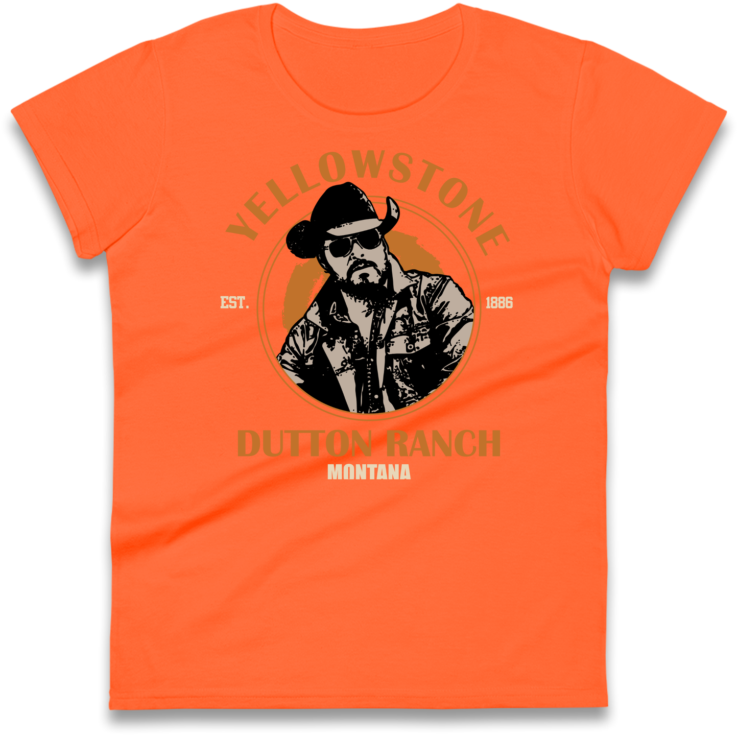 Yellowstone Dutton Ranch Montana Ladies T Shirt