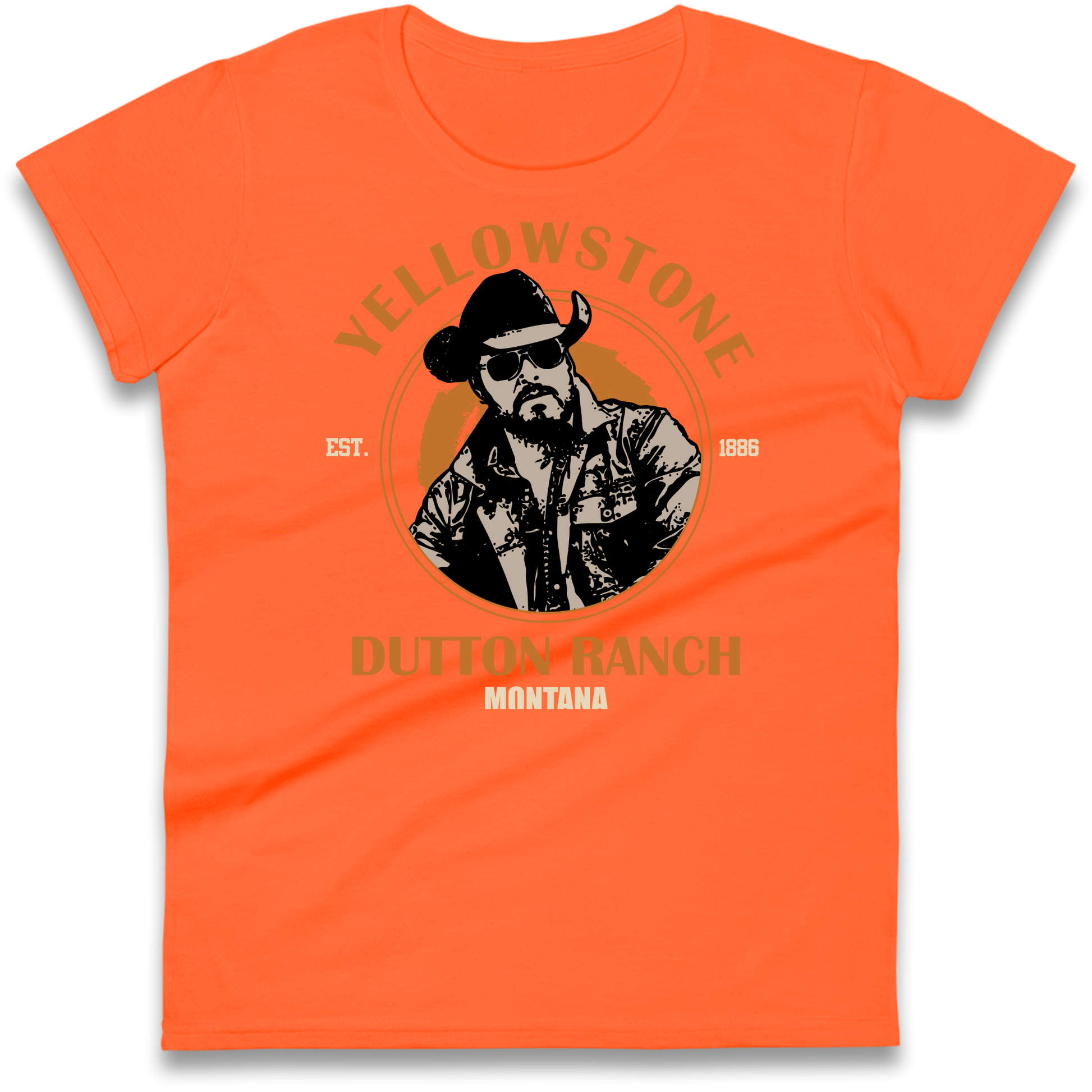 Yellowstone Dutton Ranch Montana Ladies T Shirt