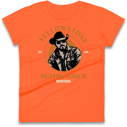 Yellowstone Dutton Ranch Montana Ladies T Shirt