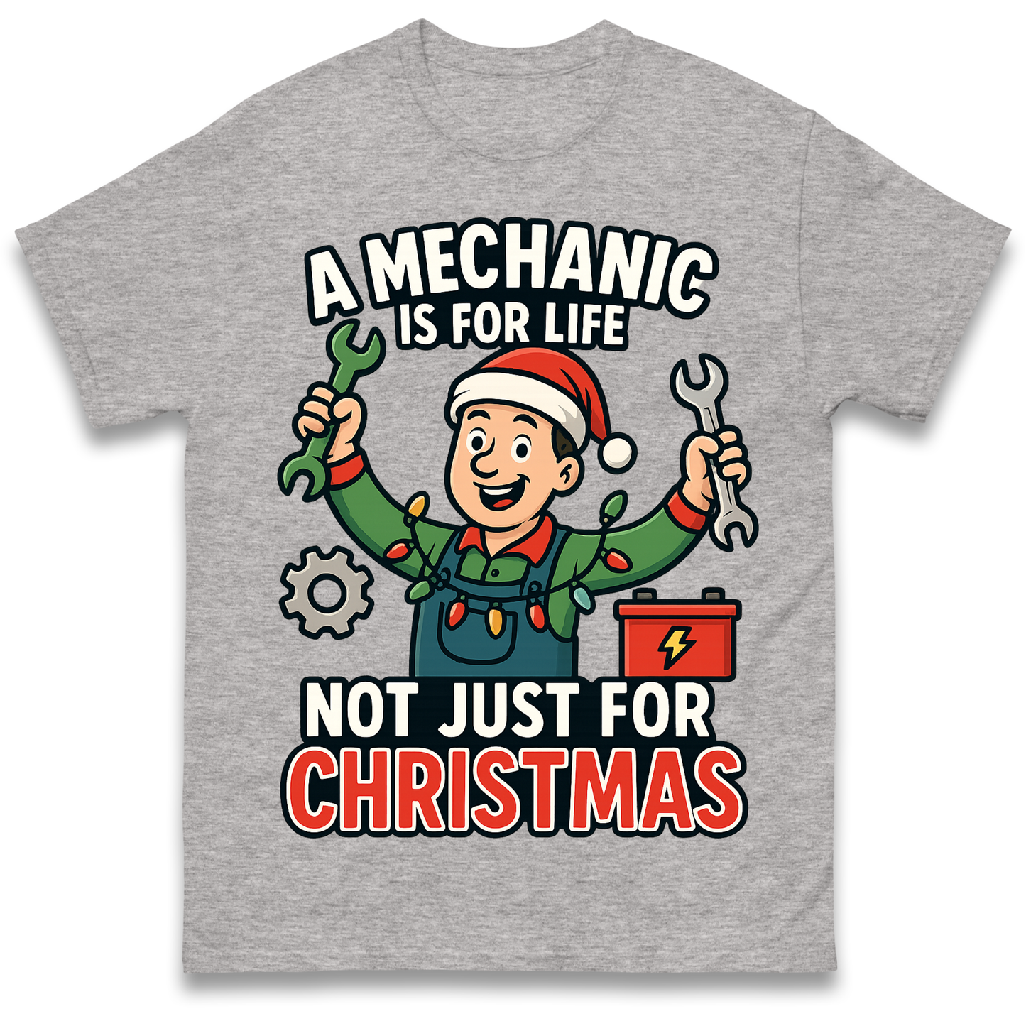 Mechanic Christmas T Shirt