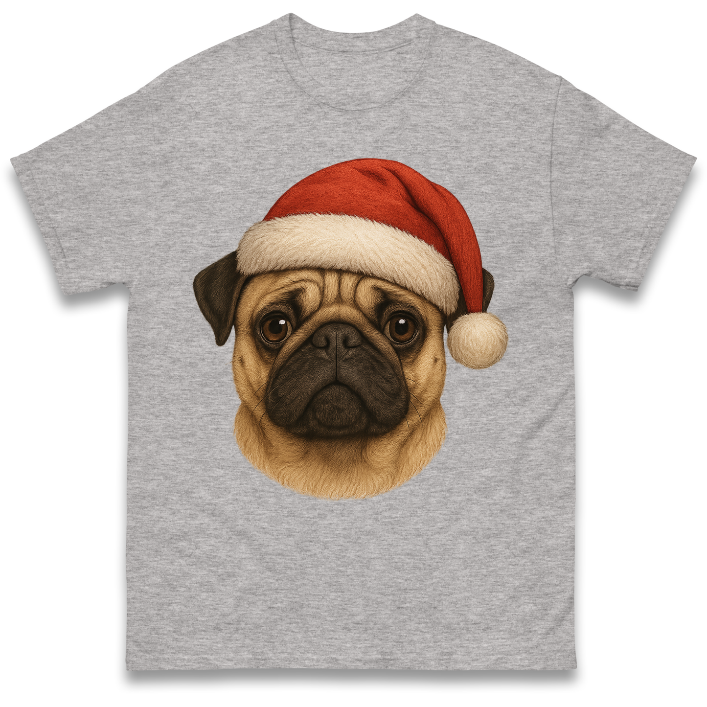 Pug Face Christmas T Shirt