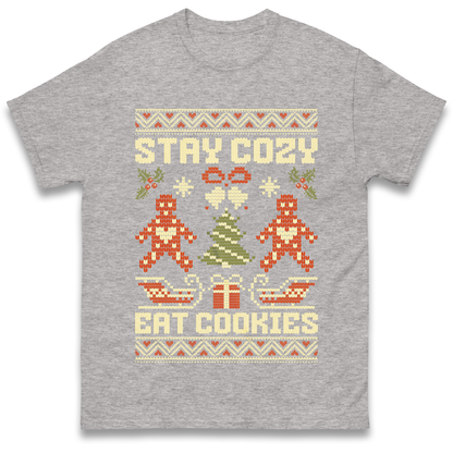 Stay Cozy Eat Cookies Christmas T Shirt