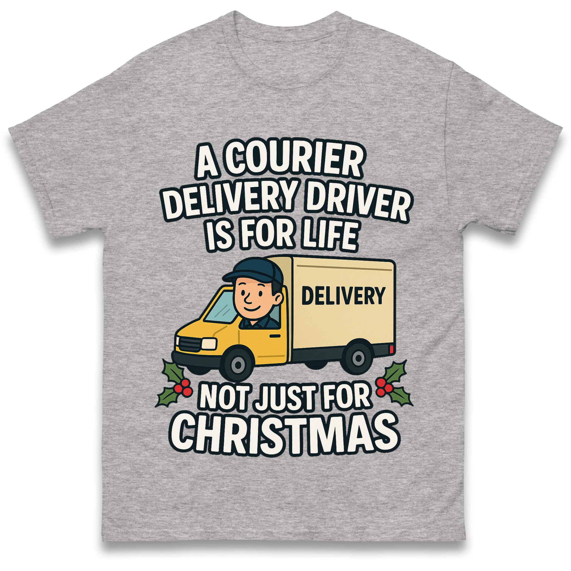 Courier Delivery Driver Christmas T Shirt