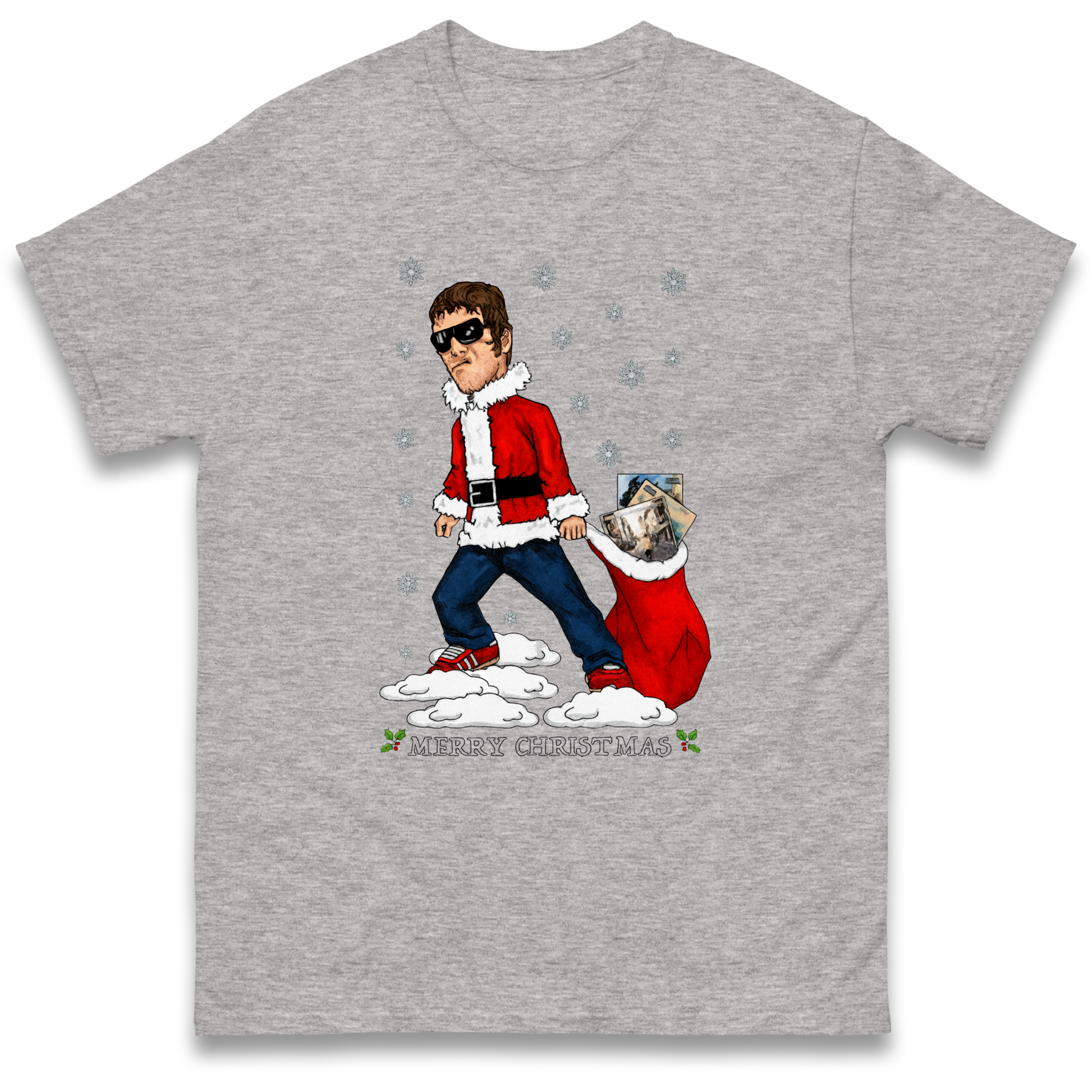 Liam Gallagher Christmas Santa T Shirt