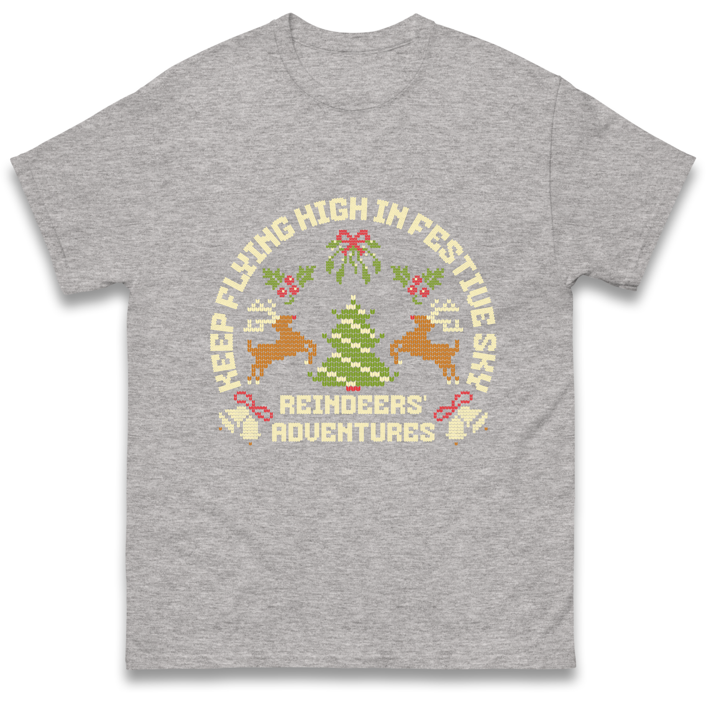 Keep Flying High In Festive Sky Christmas T Shirt