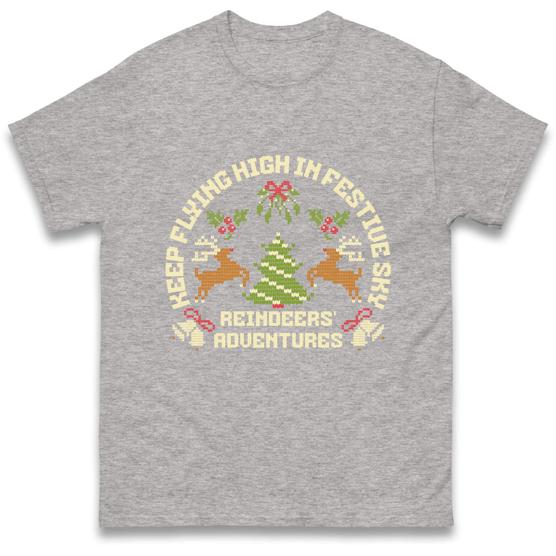 Keep Flying High In Festive Sky Christmas T Shirt