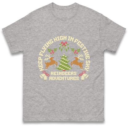 Keep Flying High In Festive Sky Christmas T Shirt