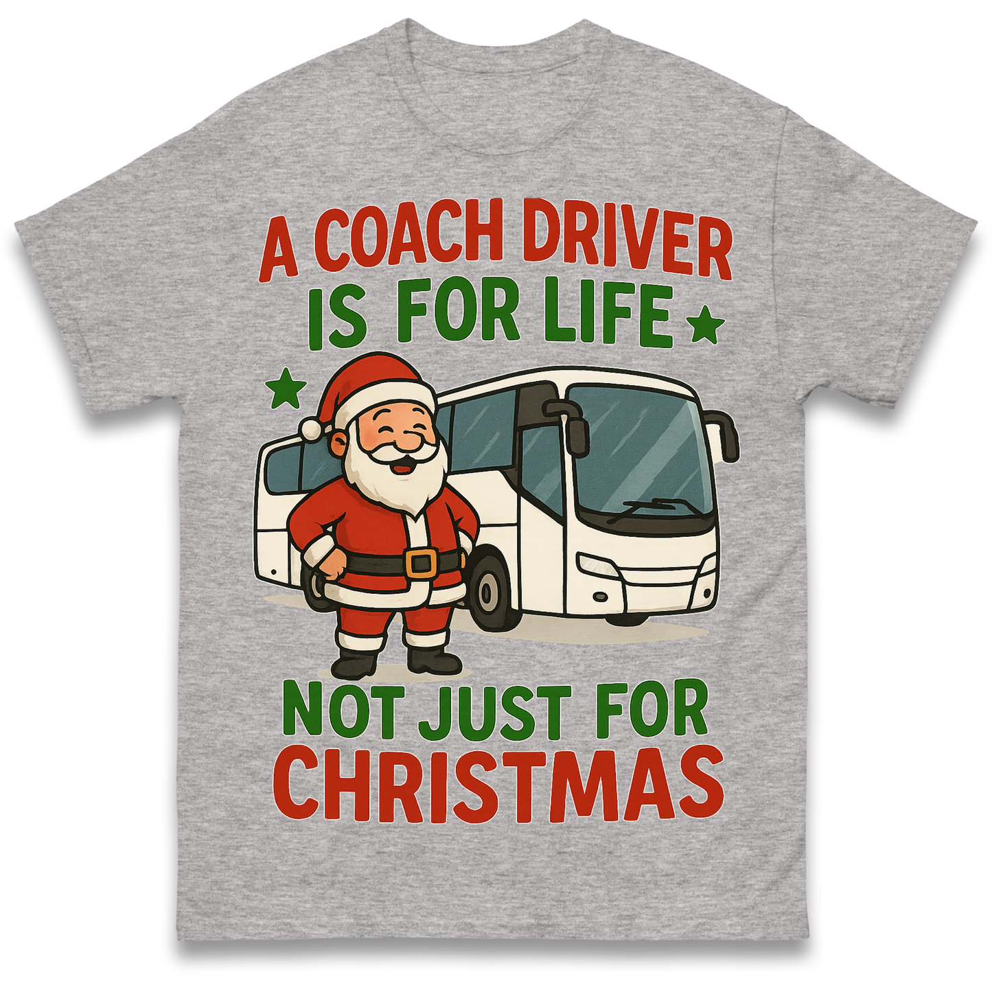 Coach Driver Christmas T Shirt