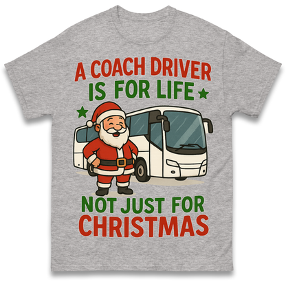 Coach Driver Christmas T Shirt
