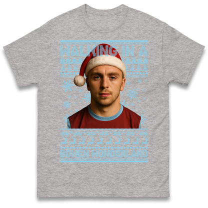 Jared Bowen walking in a Bowen Wonderland Christmas T Shirt