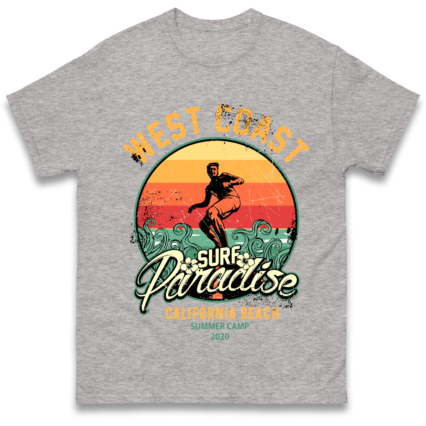 West Coast Surf Paradise T Shirt
