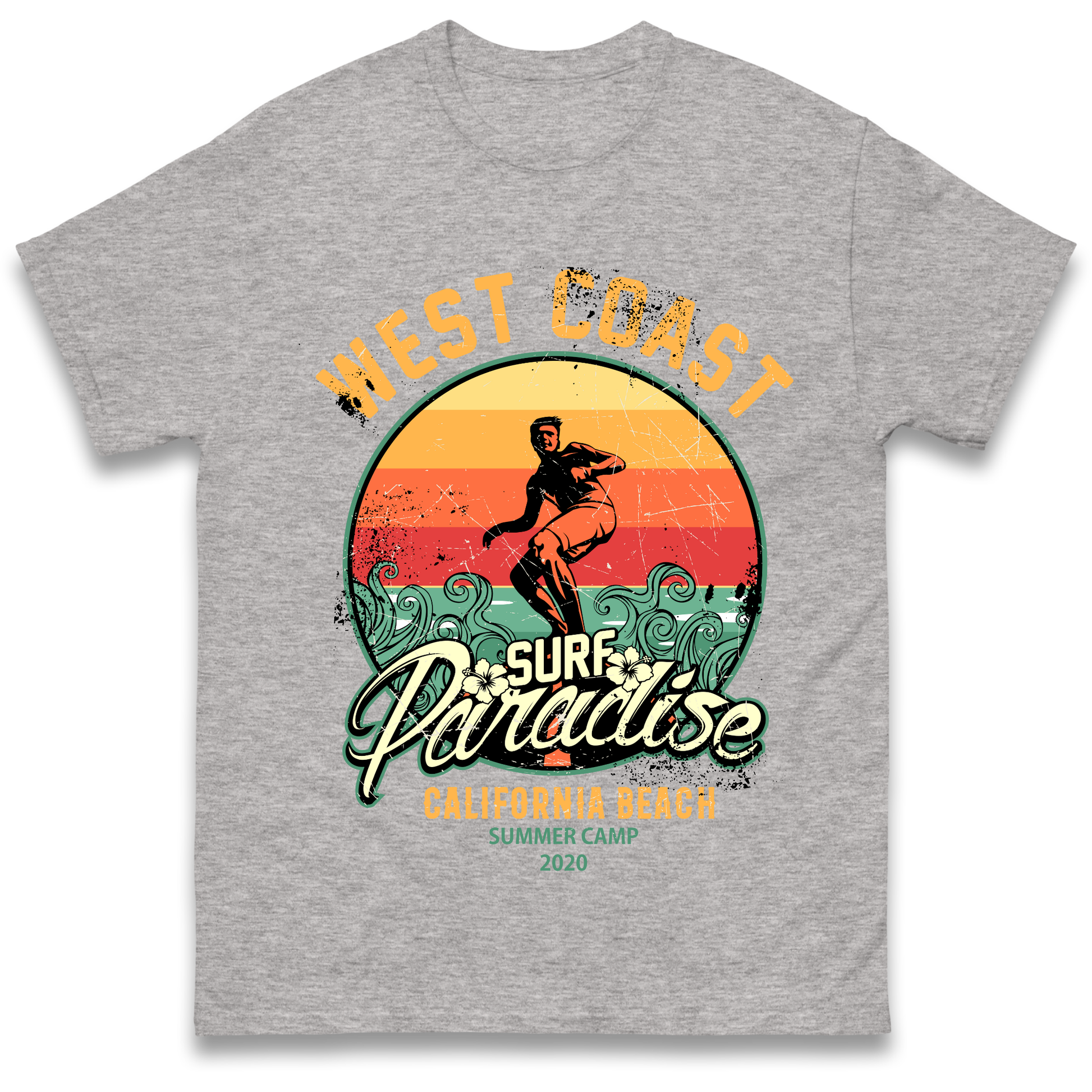 West Coast Surf Paradise T Shirt