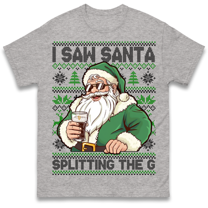 Santa Splitting The G T Shirt
