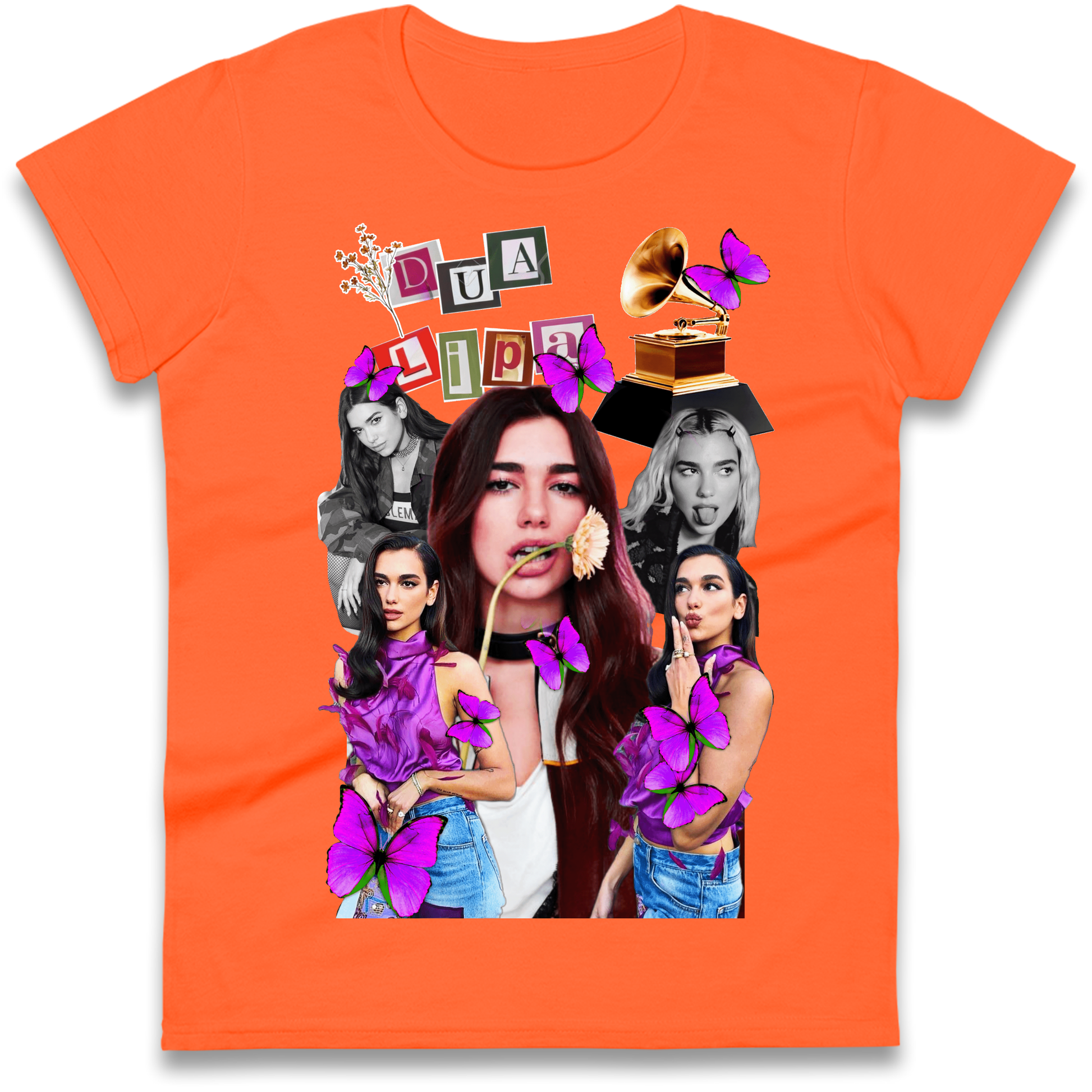 Dua Lipa Butterflies Ladies T Shirt 