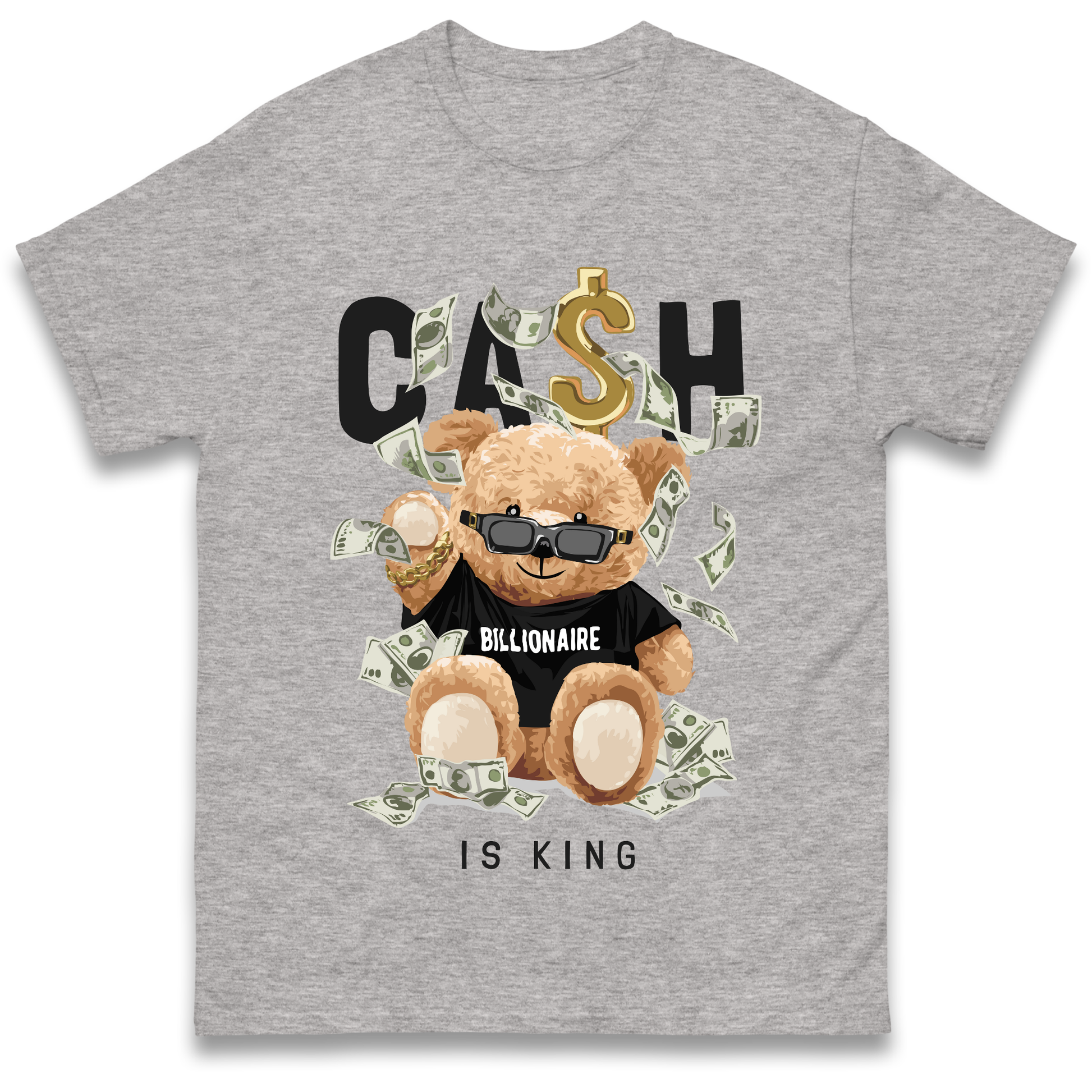 Teddy Bear Billionaire Streetwear T Shirt