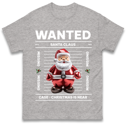 Wanted Santa Claus Christmas T Shirt