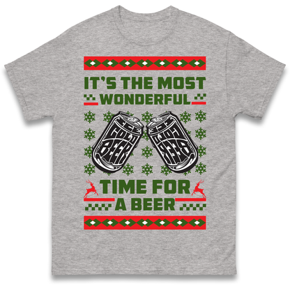 Its The Most Wonderful Time For A Beer Christmas T Shirt