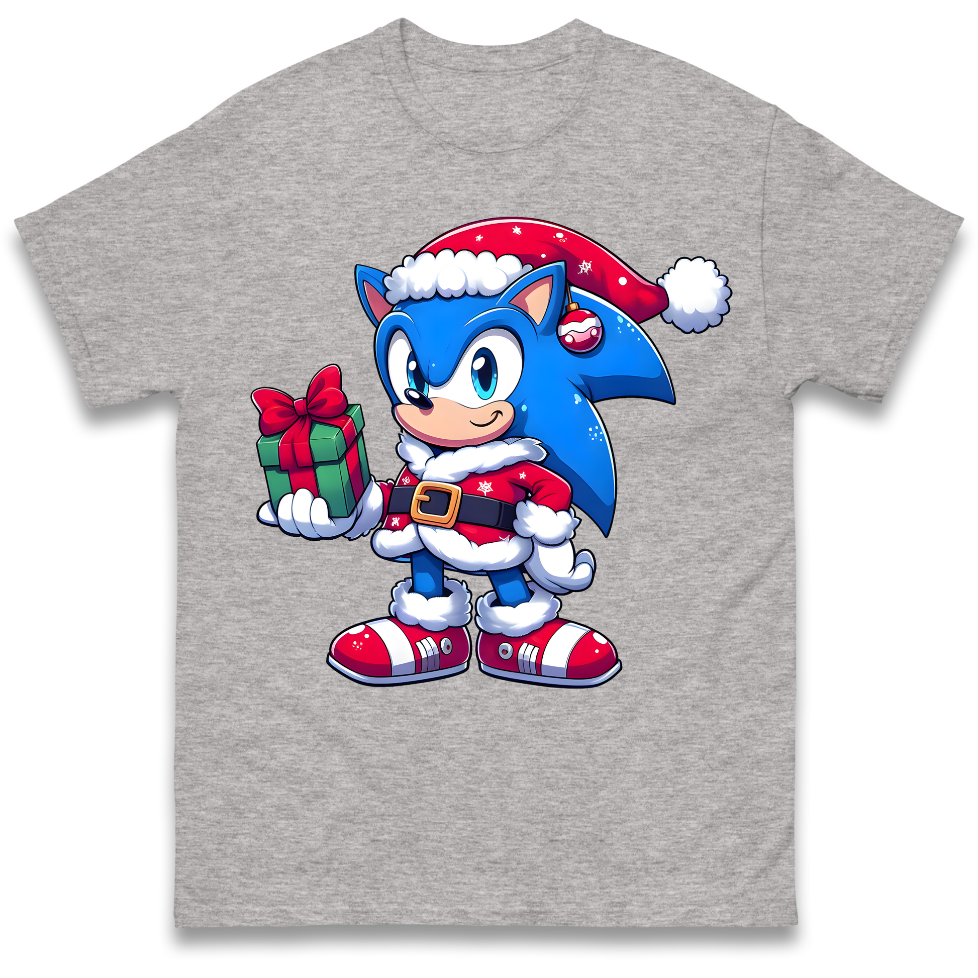 Sonic The Hedgehog Santa T Shirt