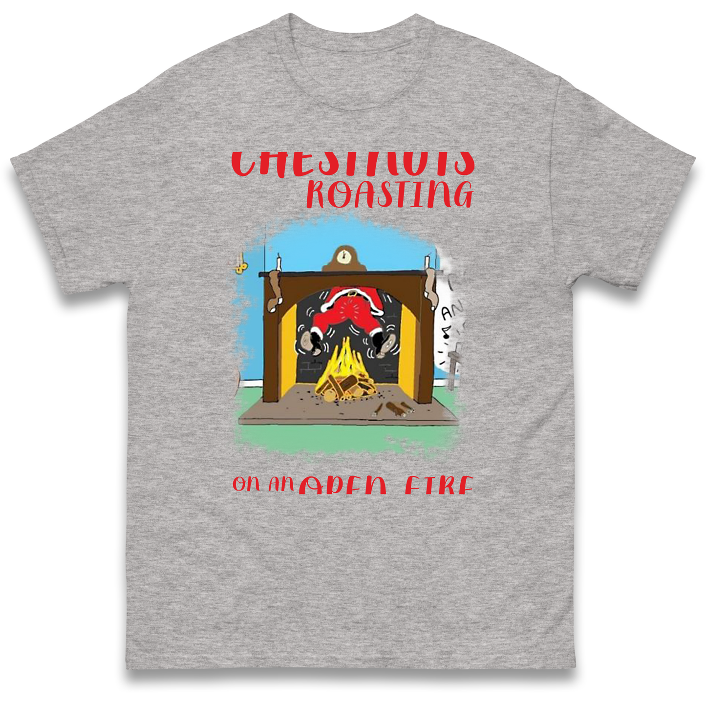 Chestnuts Roasting On An Open Fire Christmas T Shirt