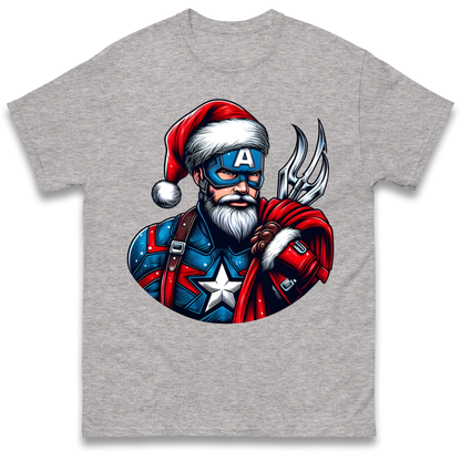 Captain America Santa T Shirt