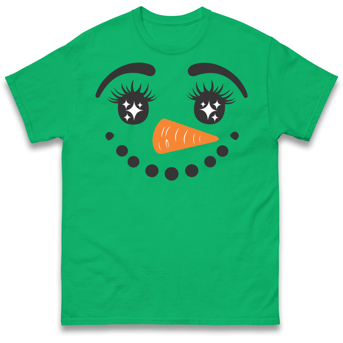 Snowman Face Christmas T Shirt