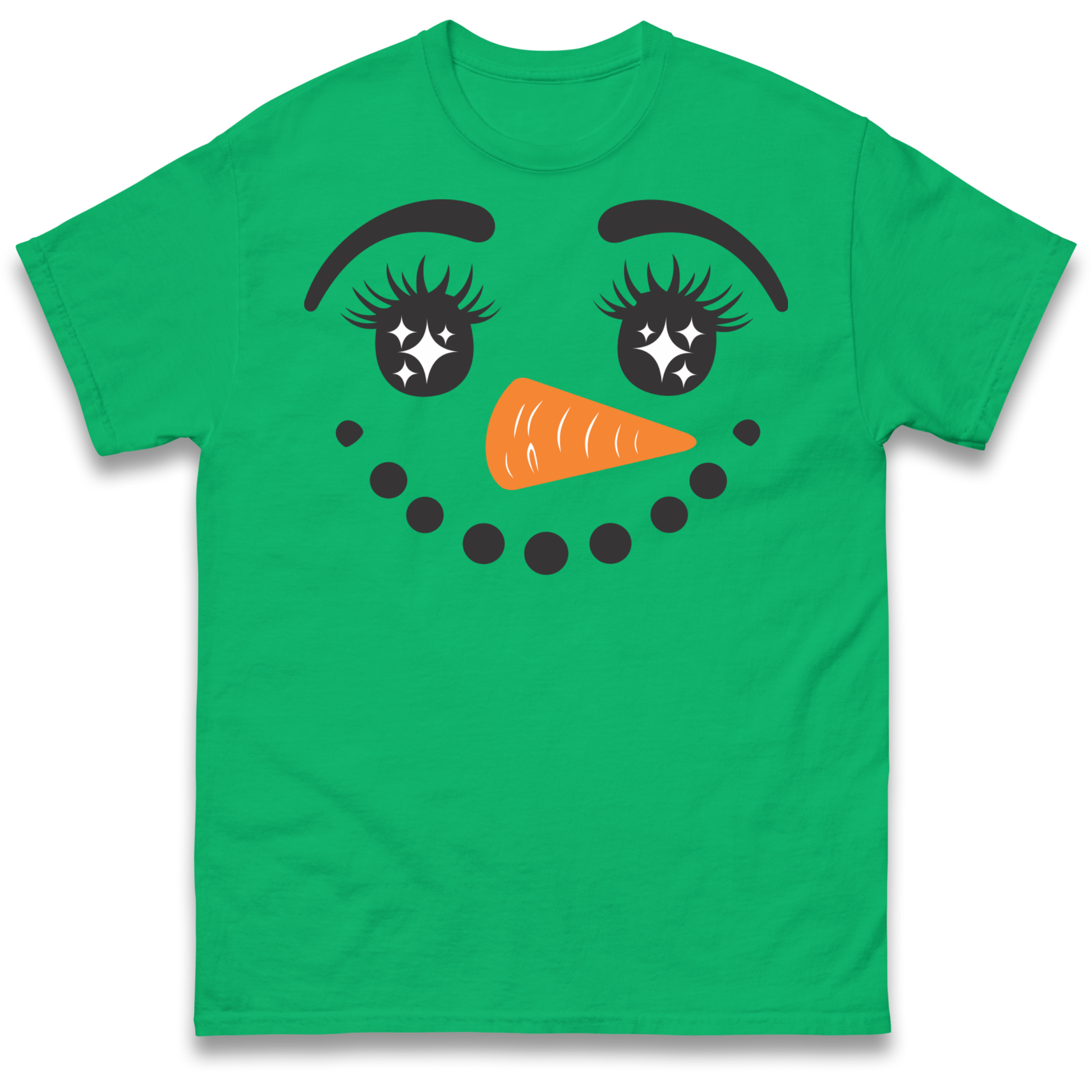 Snowman Face Christmas T Shirt