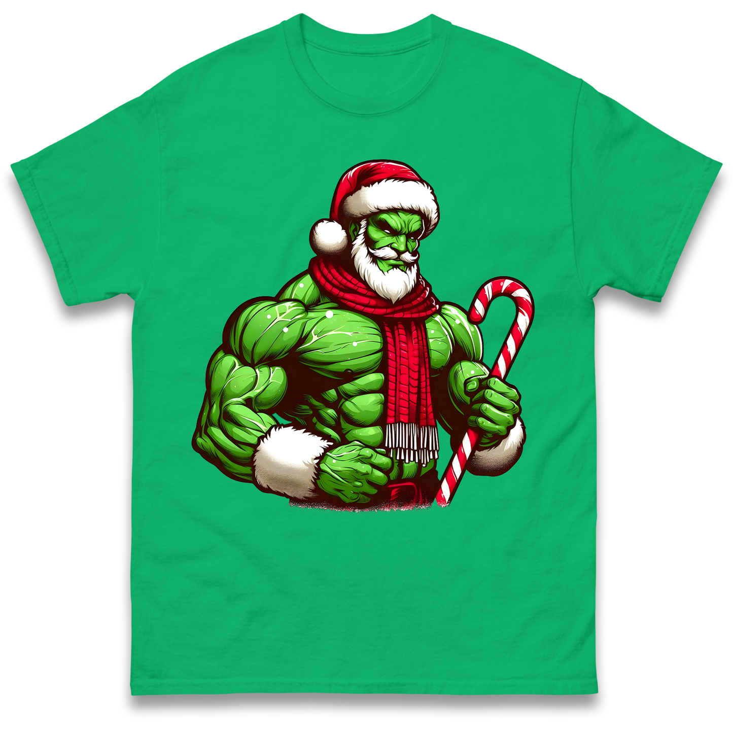 The Hulk Candy Cane Santa T Shirt
