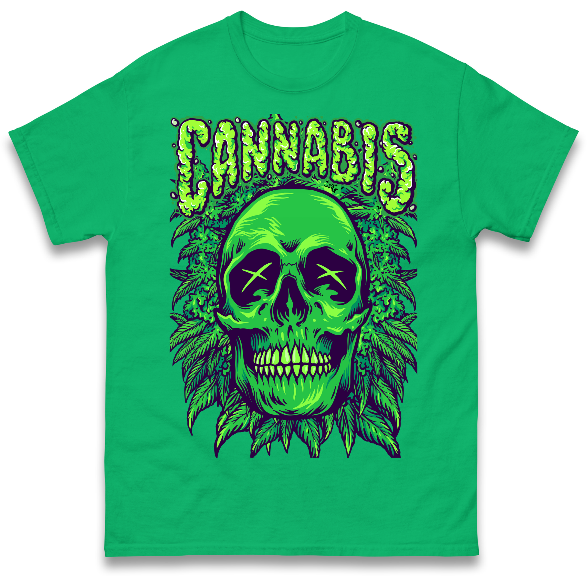 Cannabis Skull T Shirt