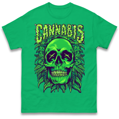 Cannabis Skull T Shirt