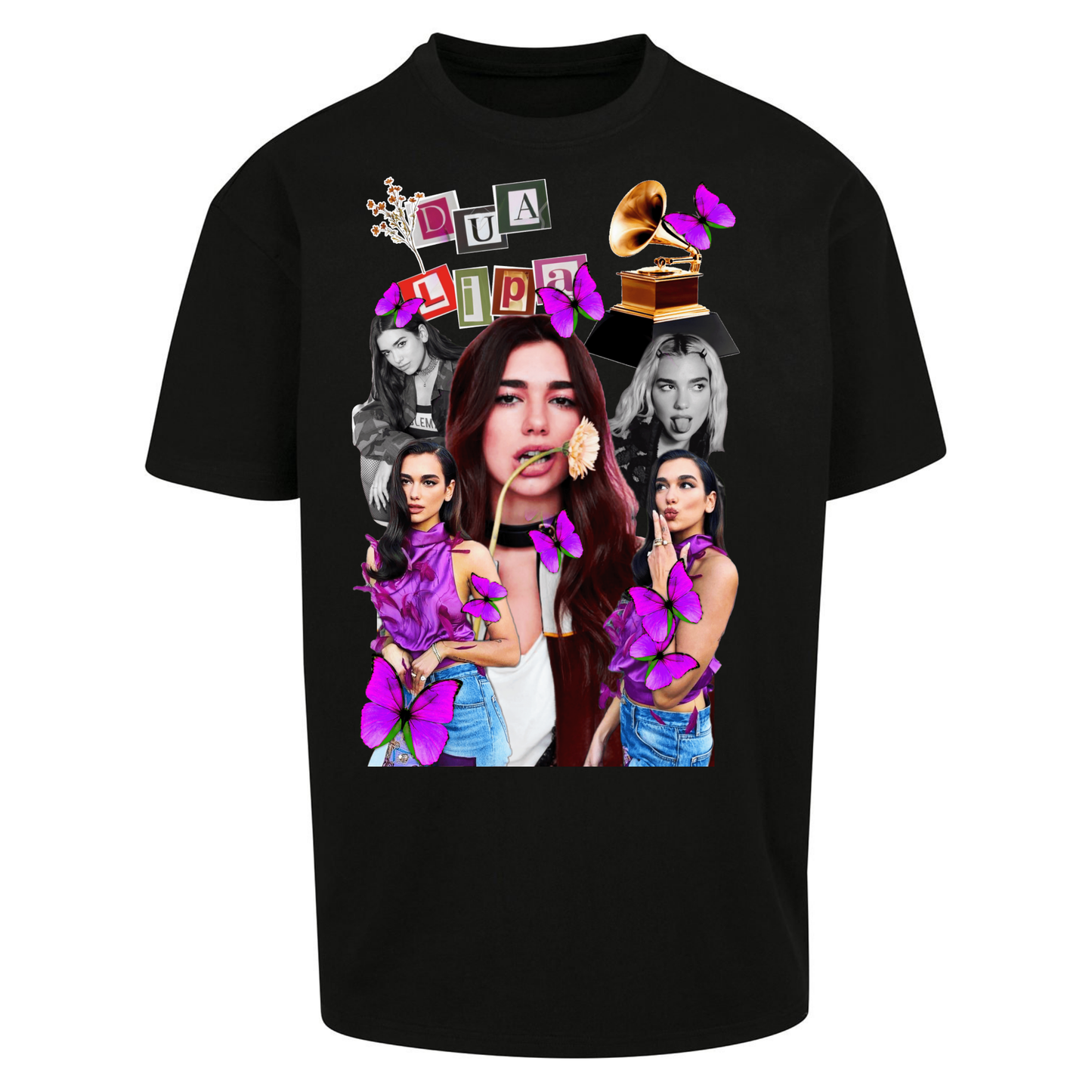 Dua Lipa Butterflies Oversized T Shirt