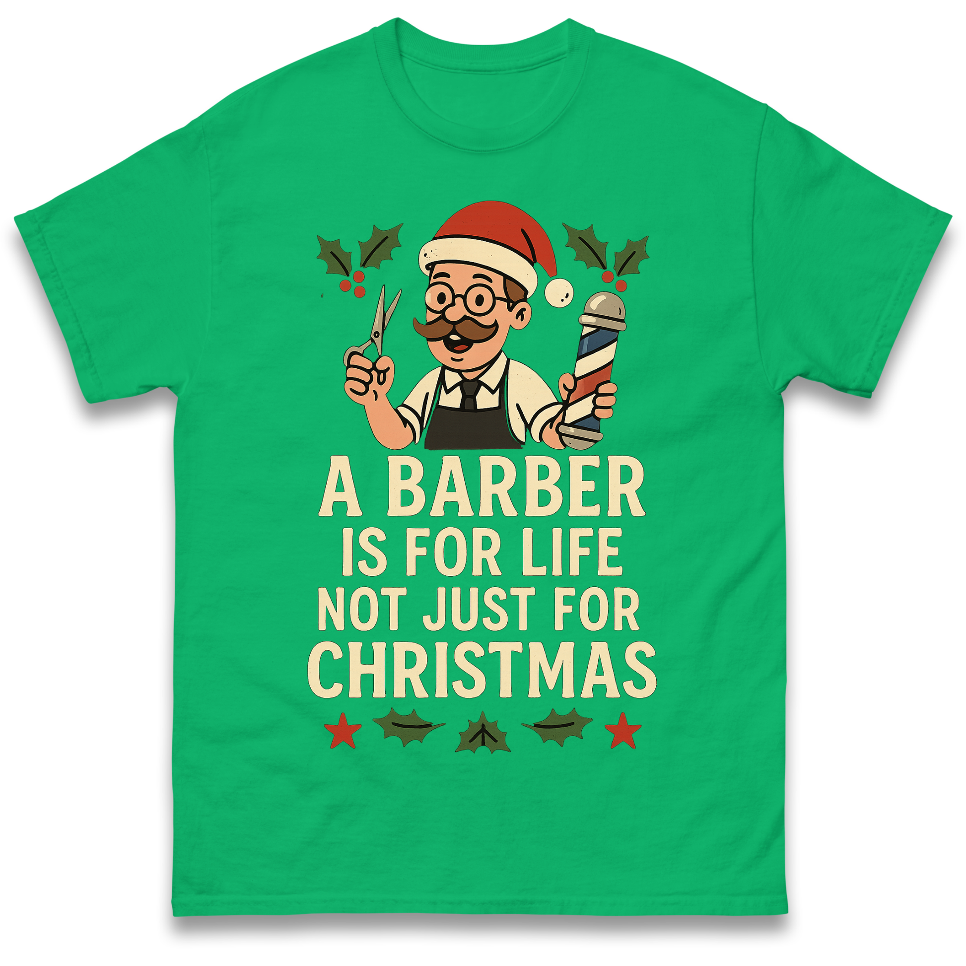 Barber Christmas T Shirt
