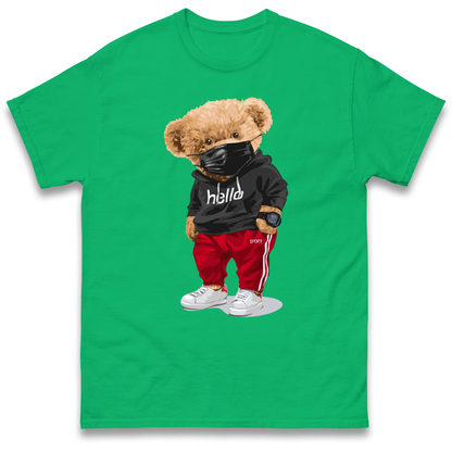 Teddy Bear Hello Streetwear T Shirt