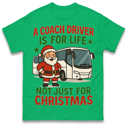 Coach Driver Christmas T Shirt