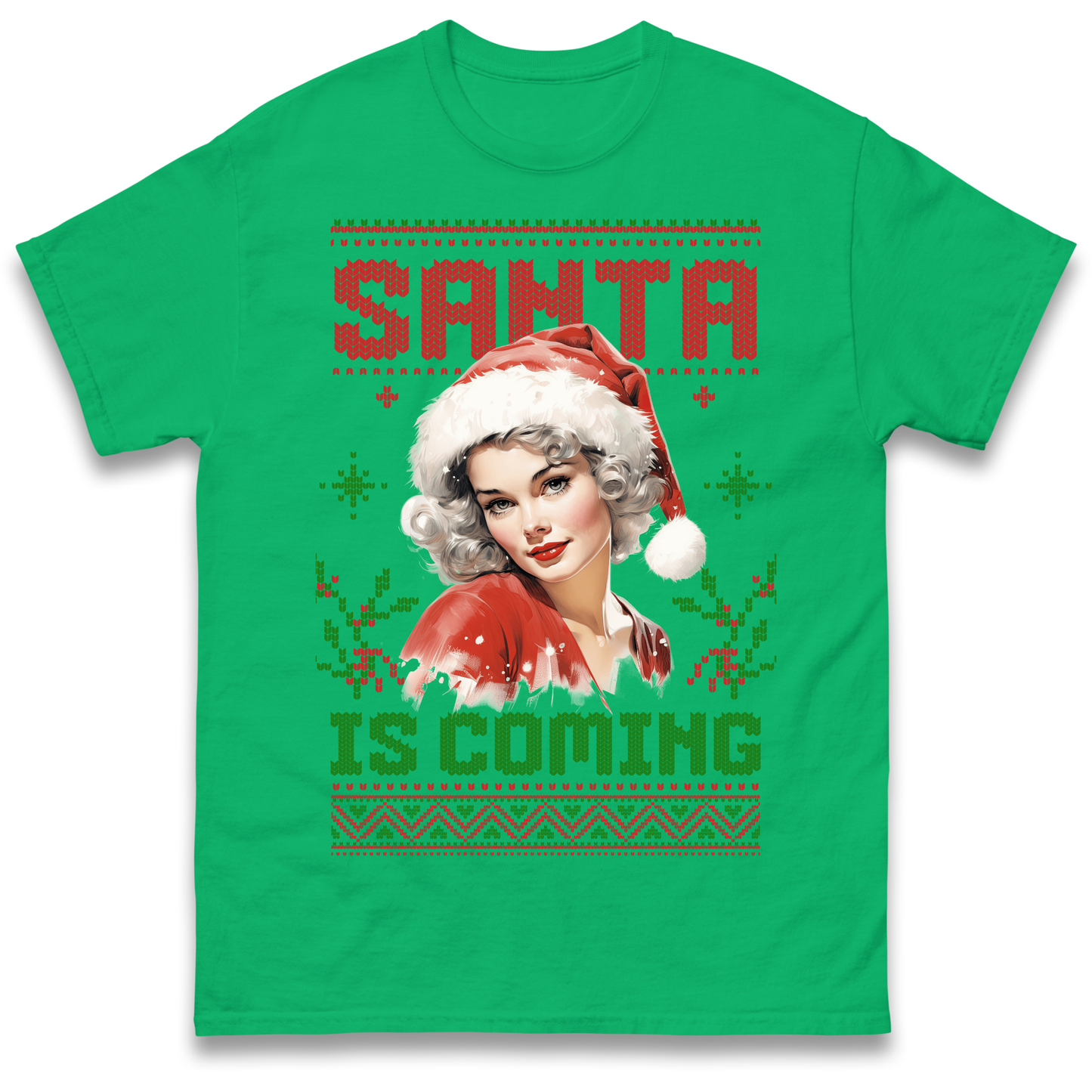 Santa is Coming Christmas T Shirt