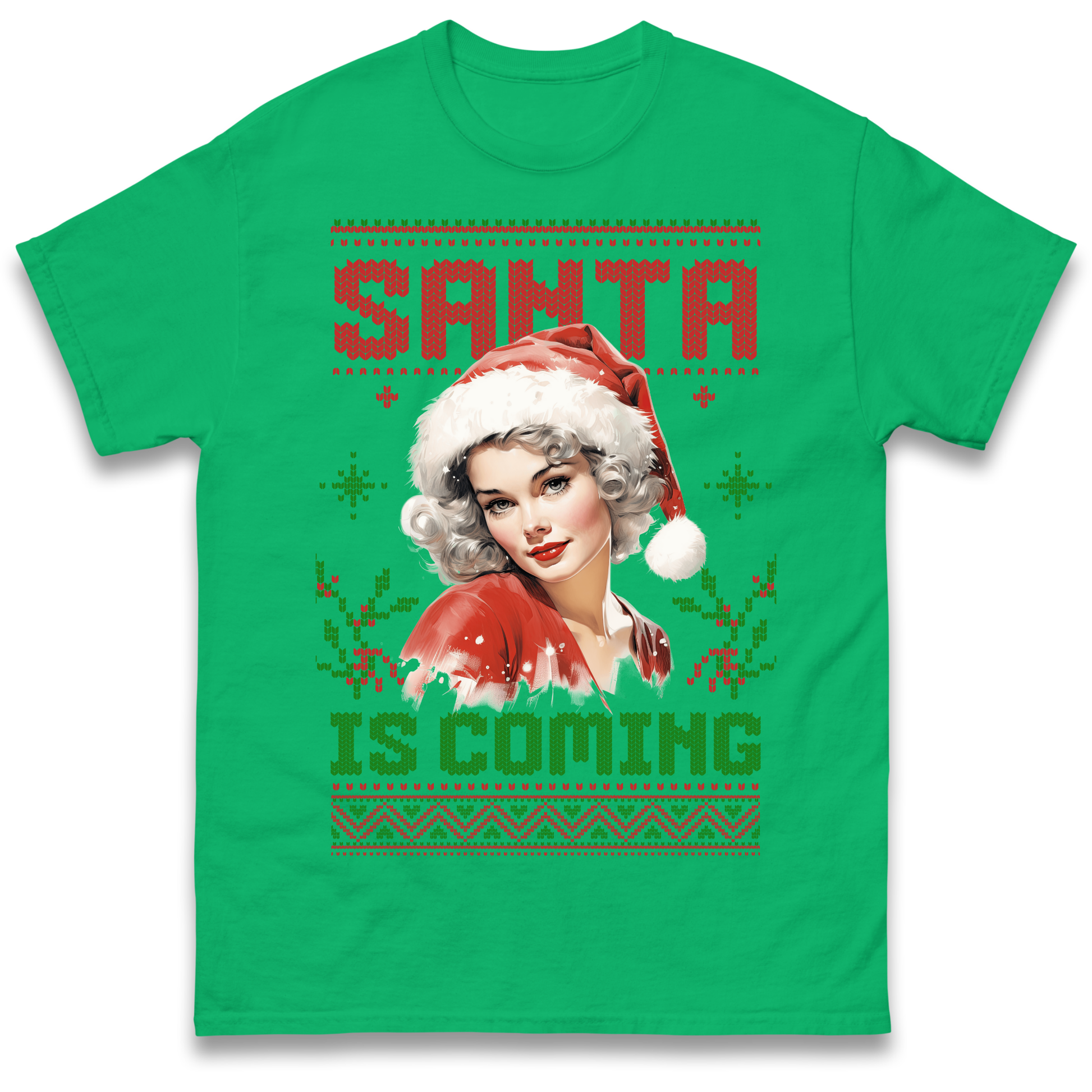Santa is Coming Christmas T Shirt