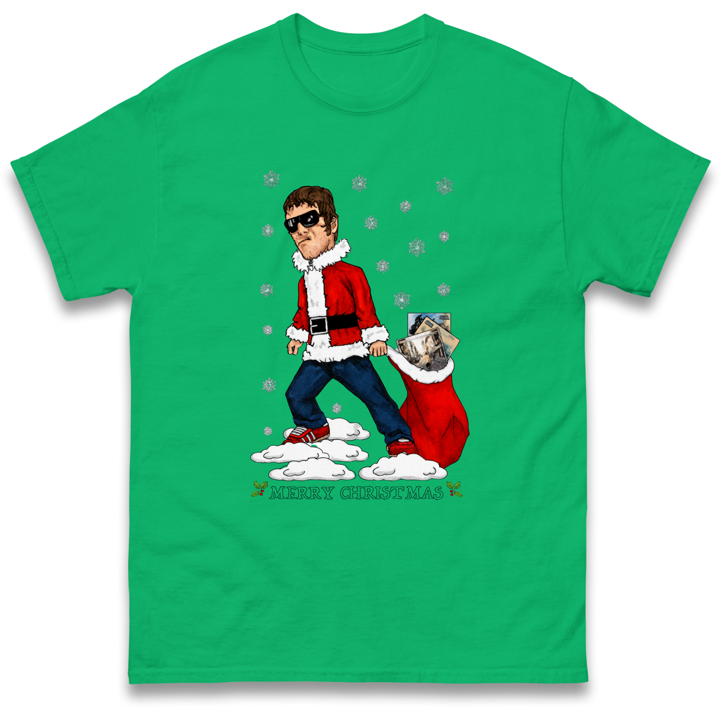 Liam Gallagher Christmas Santa T Shirt