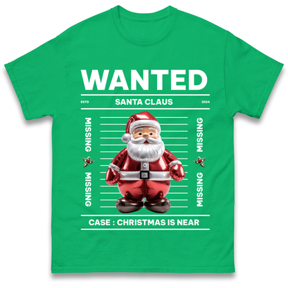 Wanted Santa Claus Christmas T Shirt