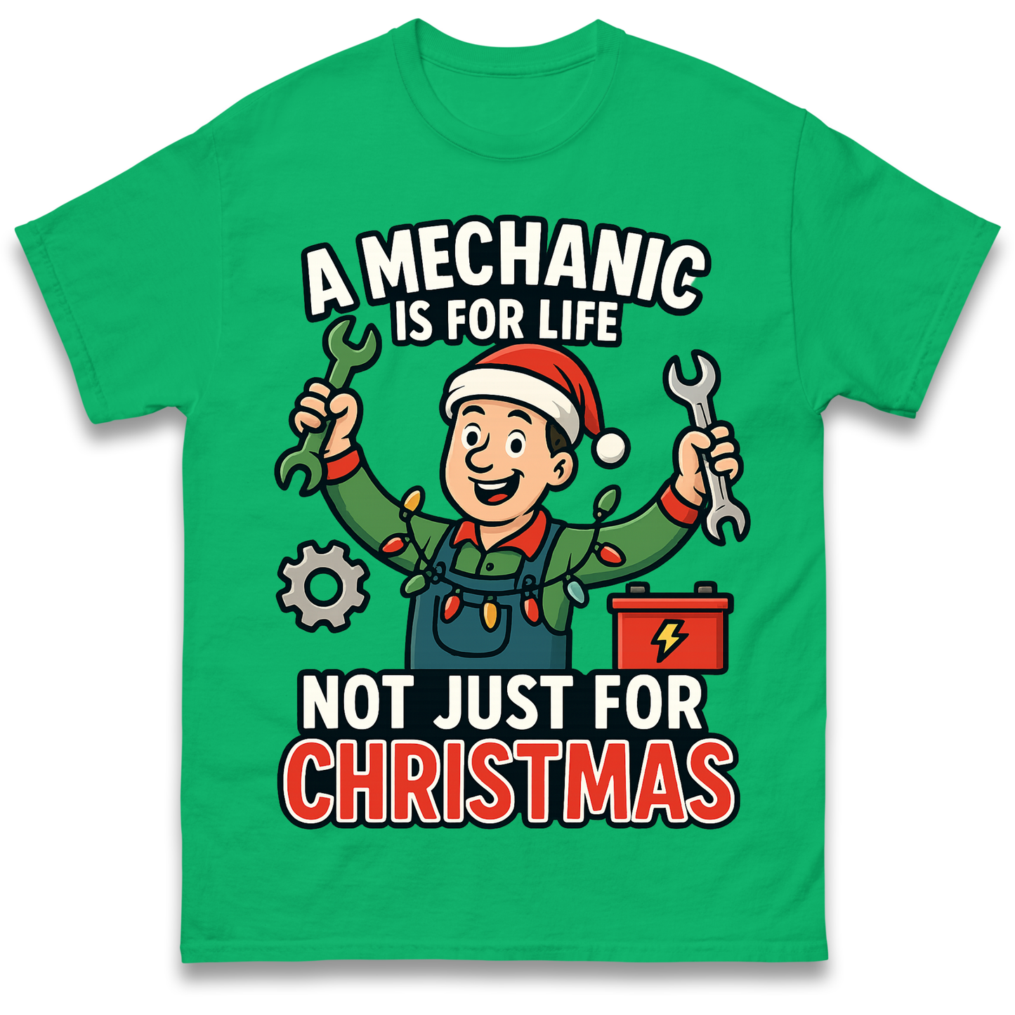 Mechanic Christmas T Shirt