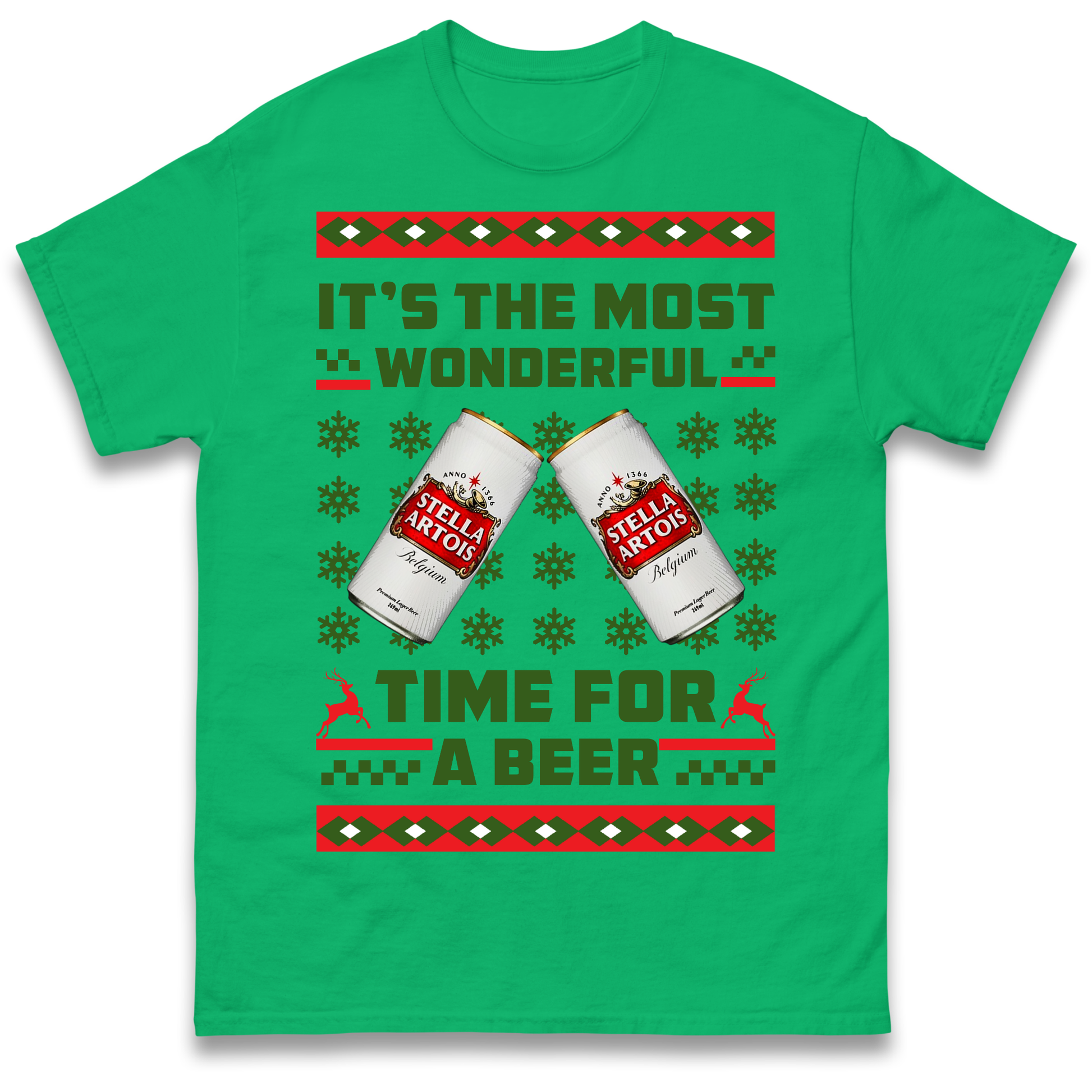 Its The Most Wonderful Time for A Beer Stella Christmas T Shirt