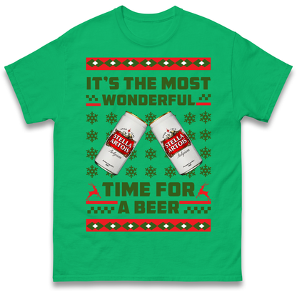 Its The Most Wonderful Time for A Beer Stella Christmas T Shirt