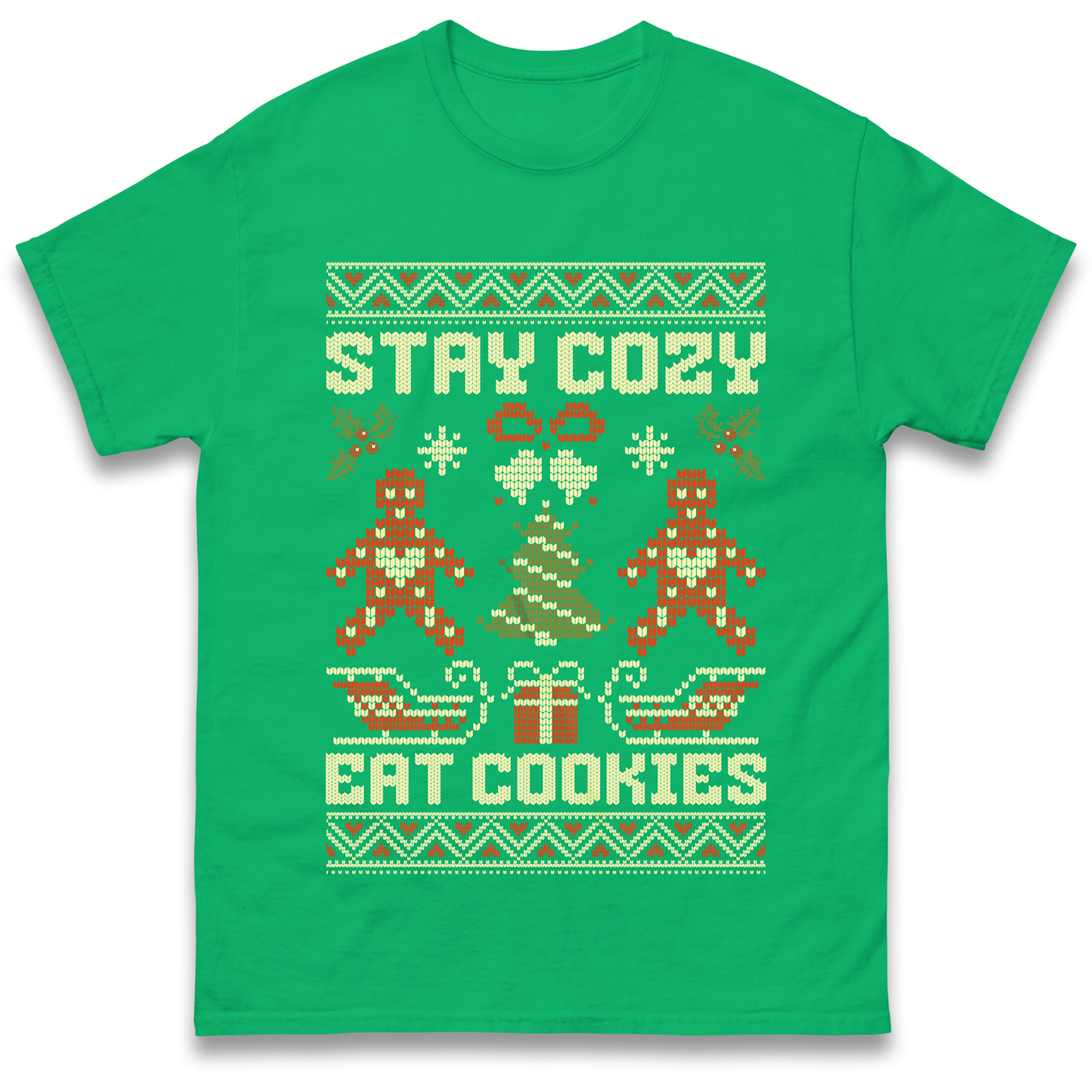 Stay Cozy Eat Cookies Christmas T Shirt