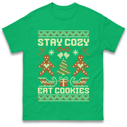 Stay Cozy Eat Cookies Christmas T Shirt