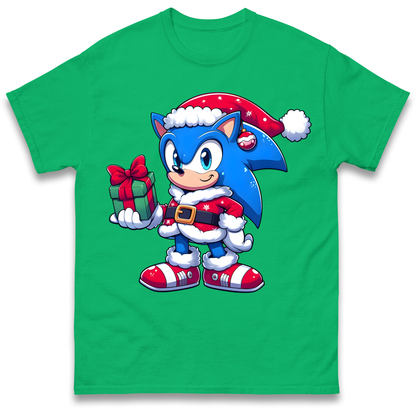 Sonic The Hedgehog Santa T Shirt