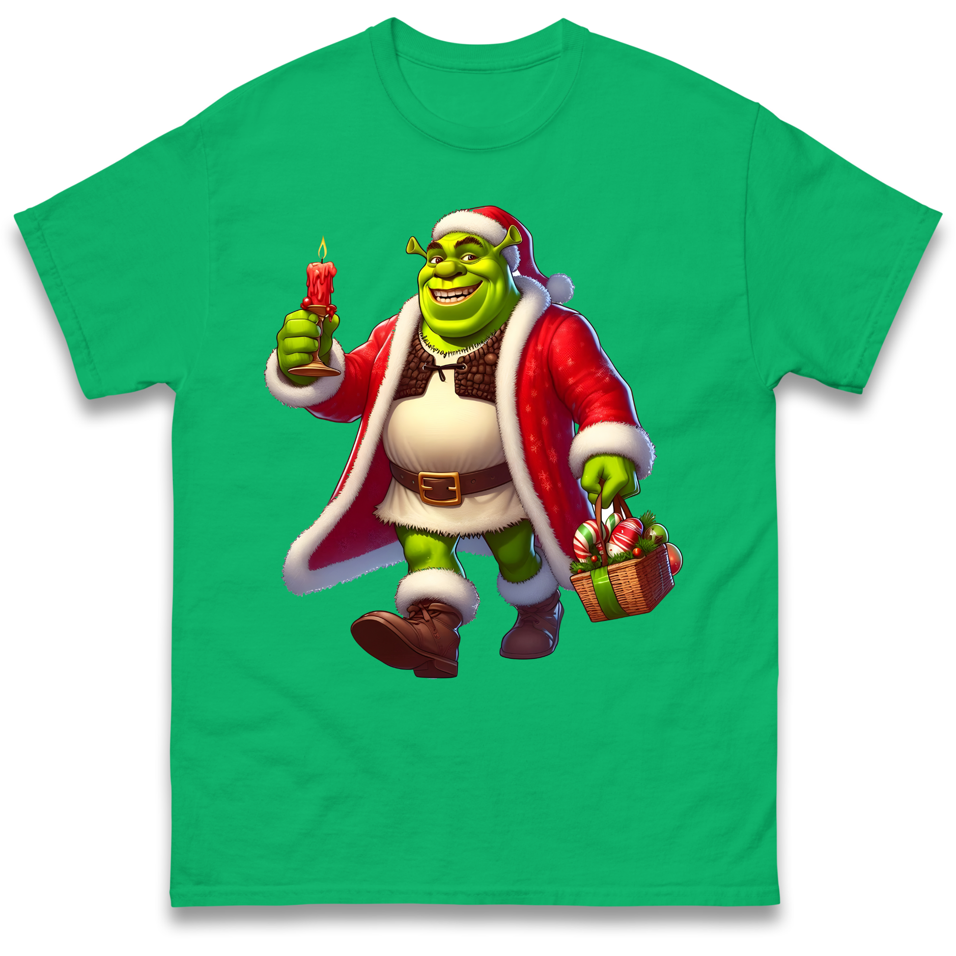 Shrek Santa Candle T Shirt