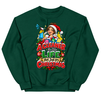 A Cleaner is for Life Not Just for Christmas Kids Jumper